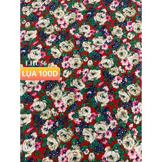 VẢI LỤA 100D HOA NHÍ - DÒNG VẢI THÔNG DỤNG - 1 MÉT X 1M5