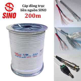 200m Dây cáp đồng trục liền nguồn SINO chống nhiễu chuyên dùng cho thiết bị camera