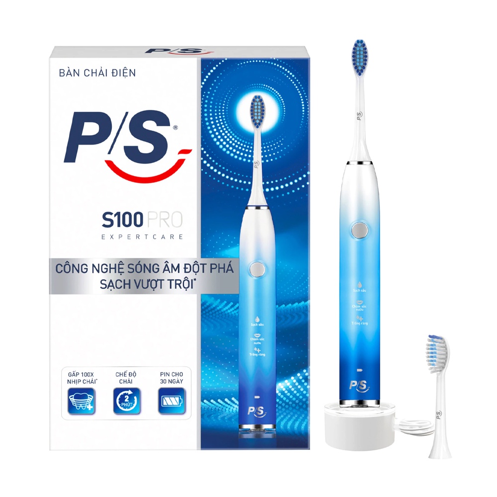 Bàn chải điện P/s công nghệ sóng âm S100 Pro