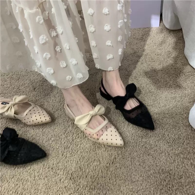 Giày búp bê chấm bi nơ 🎀🎀🎀