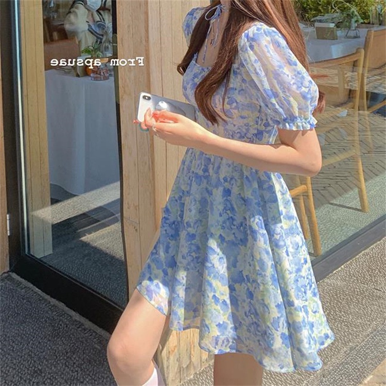 Đầm Hoa Thời Trang Pháp Cổ Tích Chất Lượng Cao