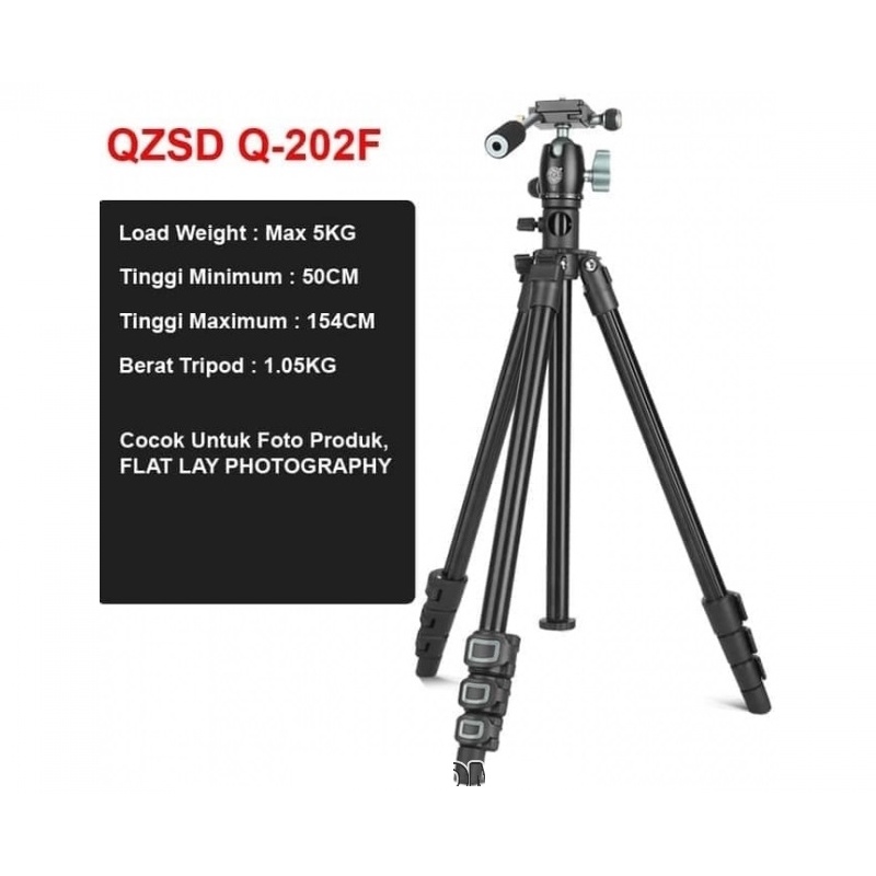 CHÂN MÁY ẢNH TRIPOD BEIKE Q202F, THANH NGANG