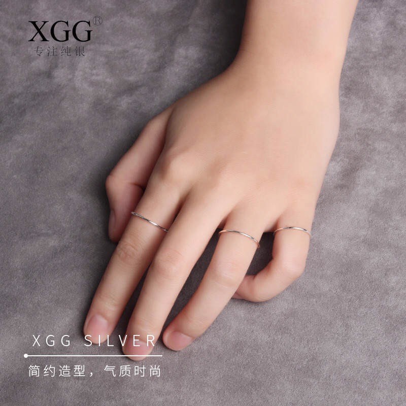NHẪN BẠC TA TRƠN -SIÊU ĐẸP- PHONG CÁCH HÀN QUỐC