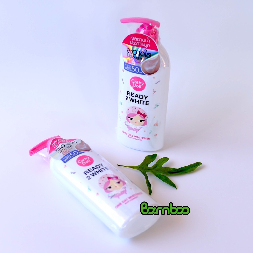 Sữa tắm trắng da Ready 2 white one day whitener Cathy Doll 500ml Thái Lan