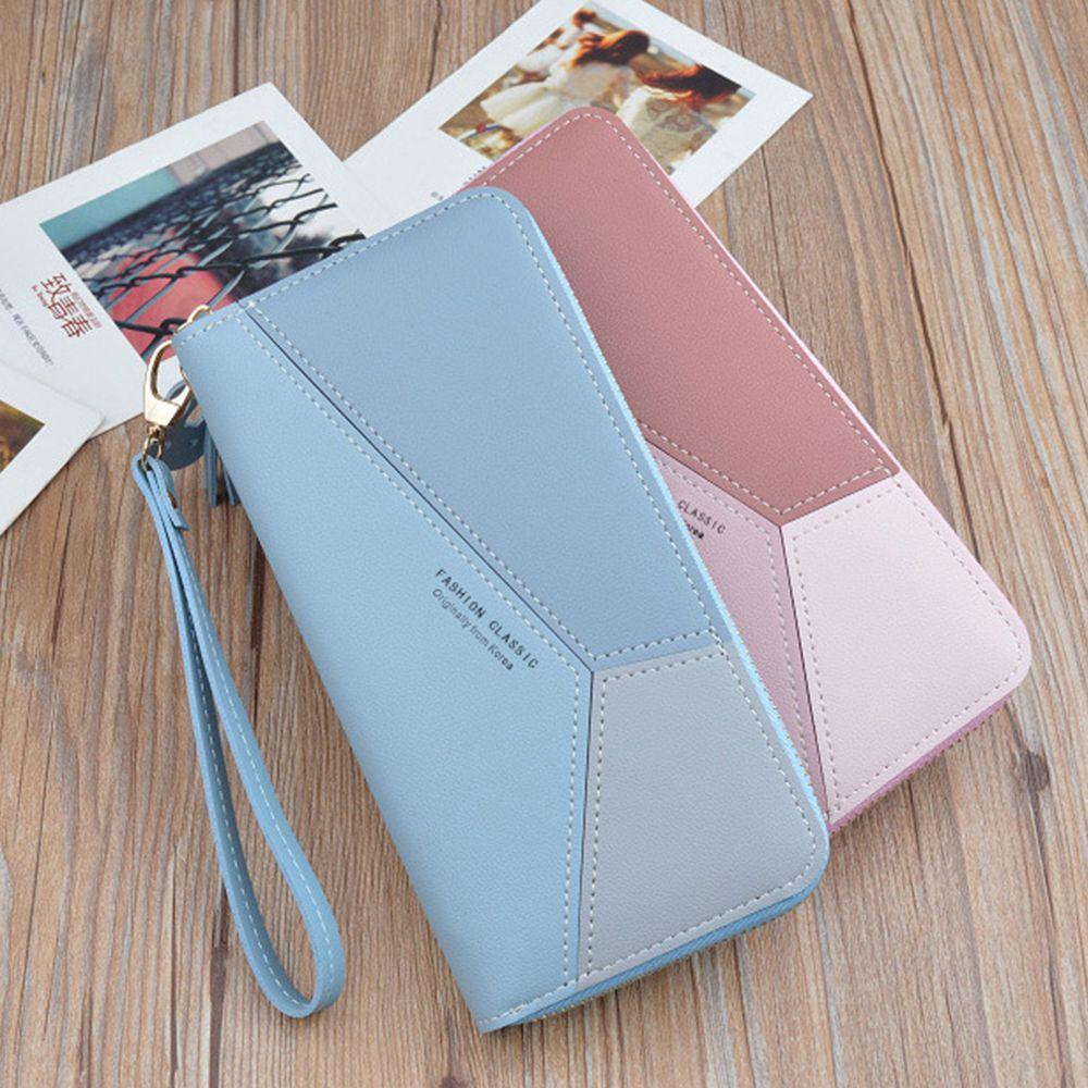 RAINBOW Luxury Clutch Bag Women Tassel Design Wallet Credit Card Holder Long Zipper Fashion Geometric PU Leather Coin Purses/Multicolor