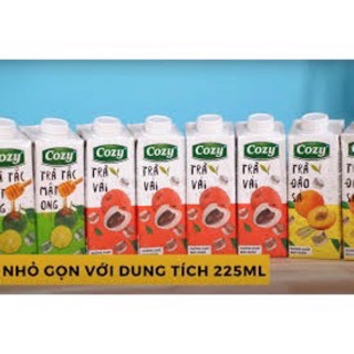 ❤️(1lốc *4hộp)-TRÀ Cozy Hoa Qủa 3 Vị Trà Vải, Trà Đào Sả, Trà Tắc Mật Ong