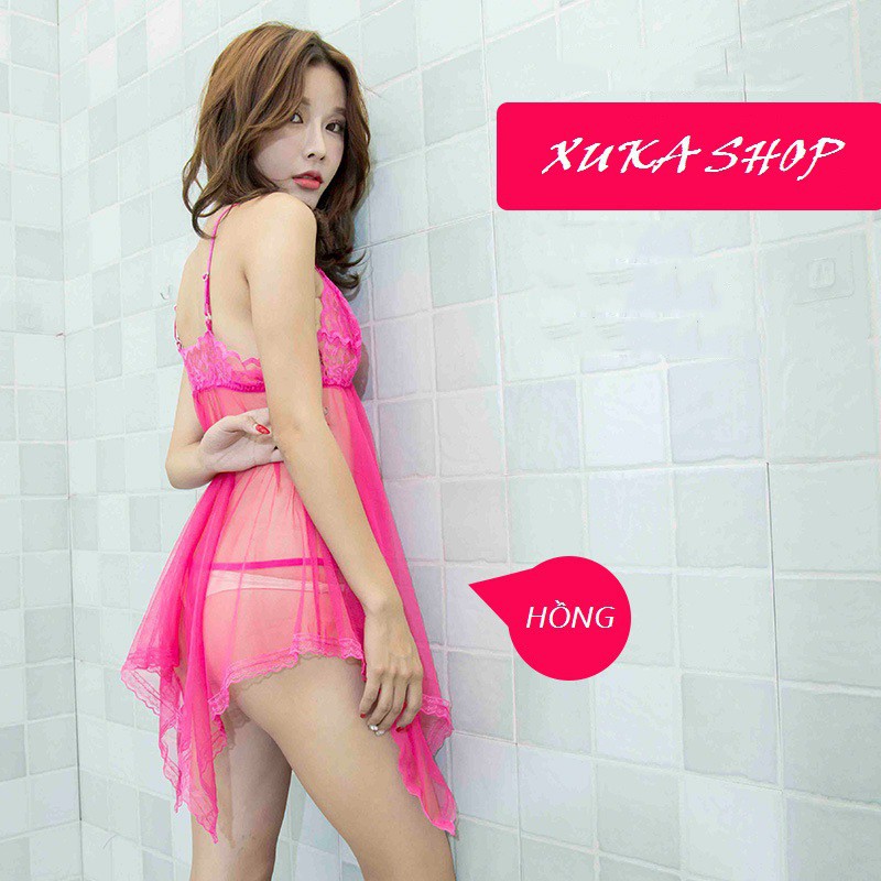 Váy Ngủ Sexy Gợi Cảm Kèm Quần Lọt Khe❤️Tặng Quà VIP❤️Ưu Đãi Lớn-Hôm Nay - Đẹp, Phong cách trẻ trung,sang trọng