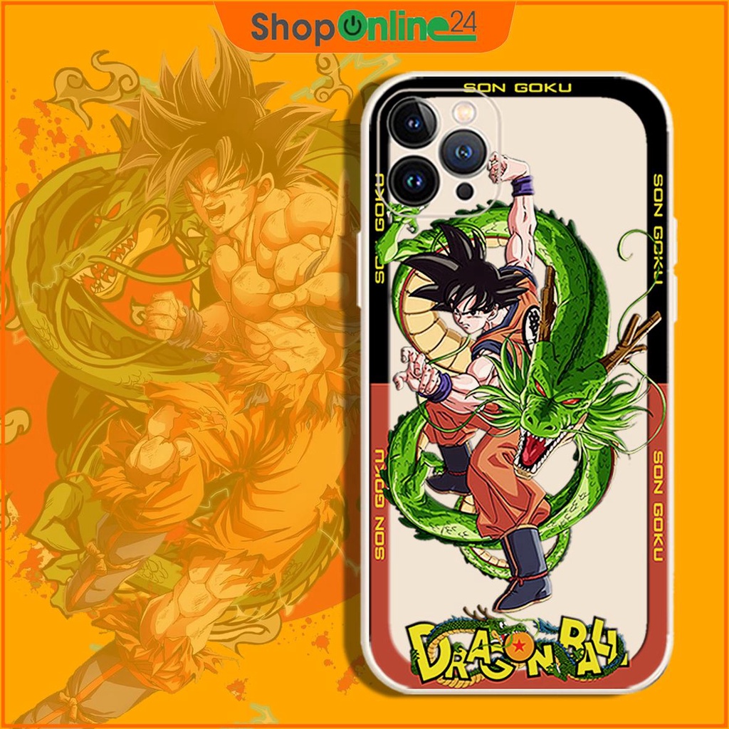 Ốp lưng Viền Vuông DragonBall Kem T175