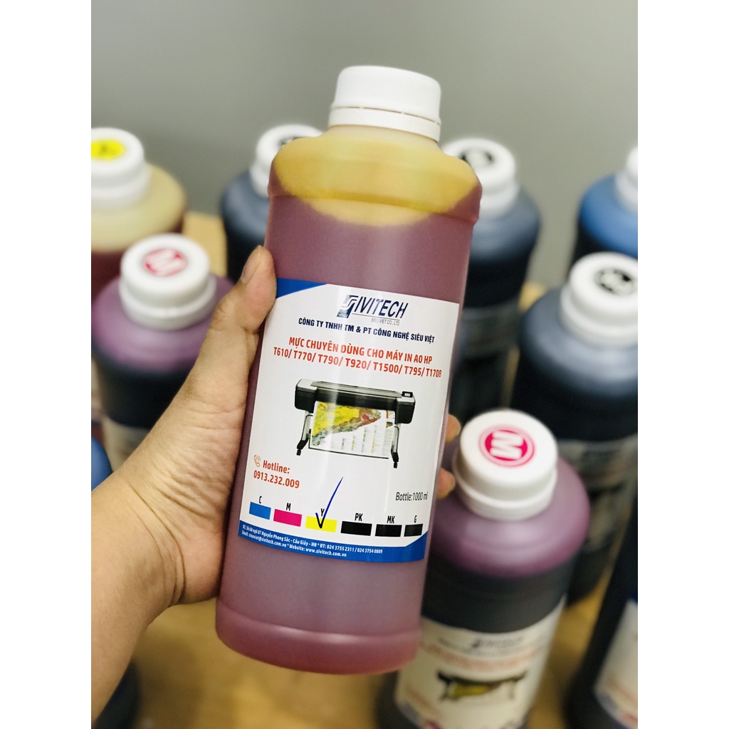 Mực lít cao cấp dành cho máy in A0 - HP T1100, T790, T795, T1708...