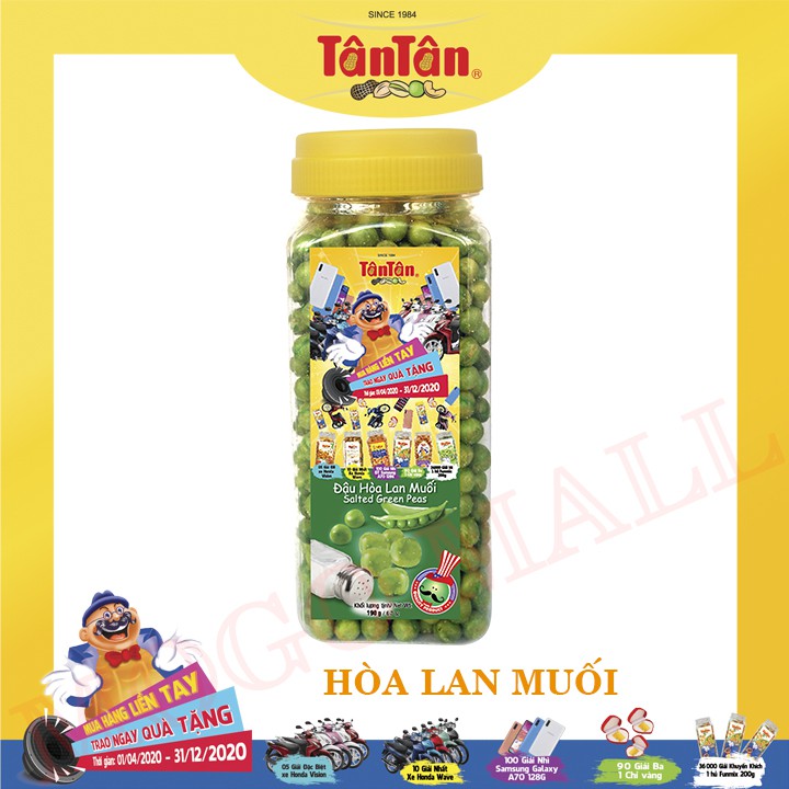 Đậu hòa lan Tân Tân: Hòa lan chua cay, Hòa Lan Wasabi, Hòa Lan Muối