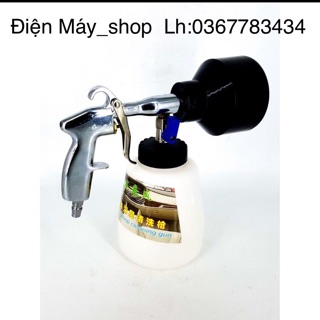 SÚNG PHUN TẠO BỌT TUYẾT + BÌNH DƯỚI 1.0 Lít Chuyên Rửa Xe ( Bình Trắng Đài Loan )