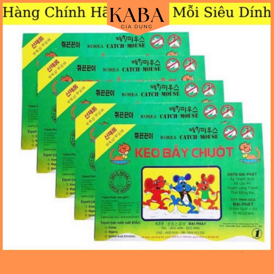 Keo Dính Chuột Chính Hãng Hàn Quốc Kèm Mồi Siêu Dính KABA