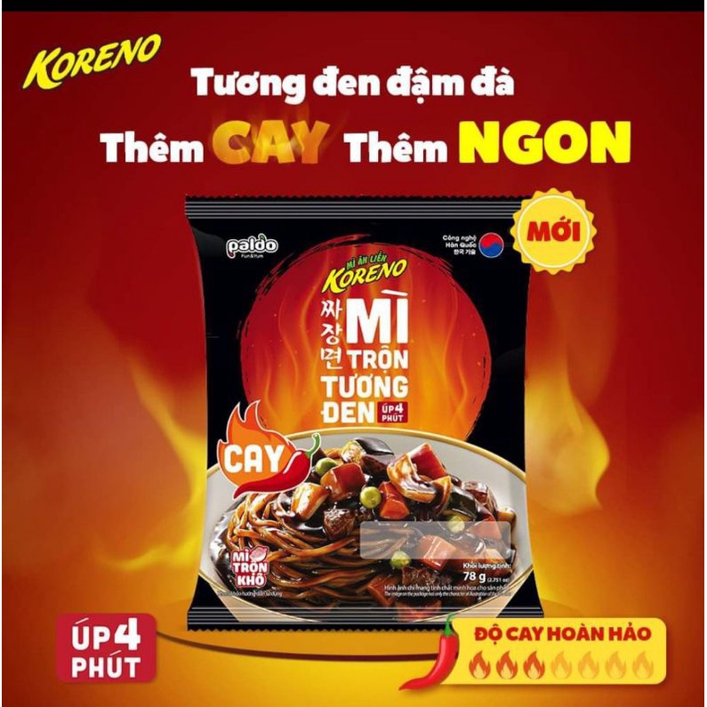 Mi Trộn Tương Đen Cay Koreno 78gr. date 05.2022. | BigBuy360 - bigbuy360.vn