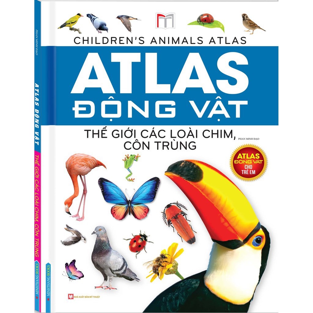 Sách-Combo 2c Atlas động vật - Thế giới các loài chim, côn trùng + Đại dương kỳ bí