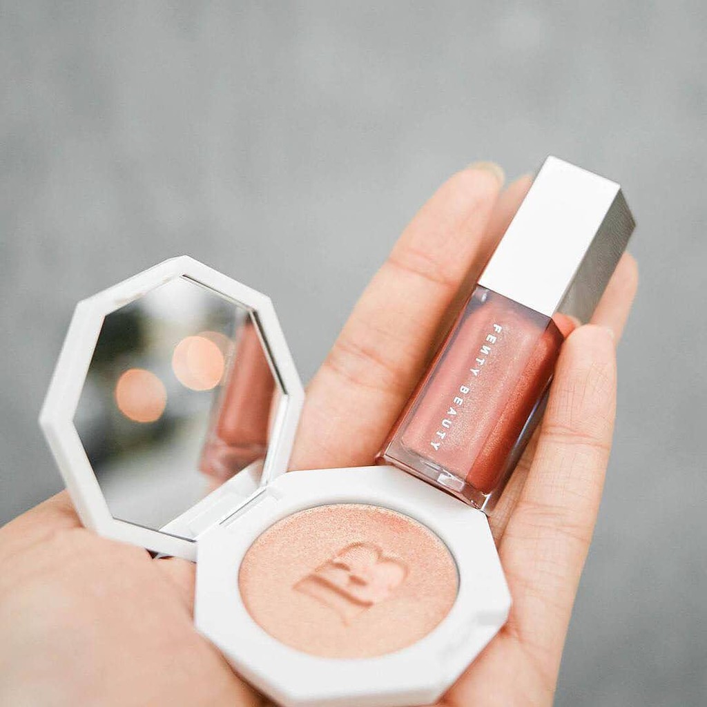 Bộ son bóng + Highlighter FENTY BEAUTY mini (new) | BigBuy360 - bigbuy360.vn
