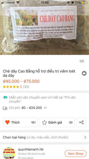 Combo 5kg Chè dây Cao Bằng