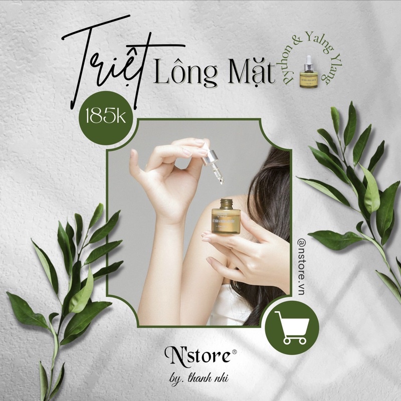 Mỡ trăn ngọc lan tây triệt lông mặt, Mỡ trăn triệt lông, mỡ trăn N’store