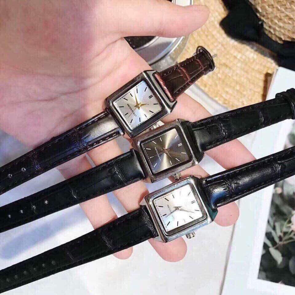 (Giá sỉ)Đồng hồ thời trang nữ Dây Da Cizcan Mặt Vuông SS18