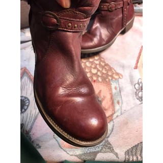 Boots cao bồi, size 37 -37,5 hàng si 2nd, boot da thật