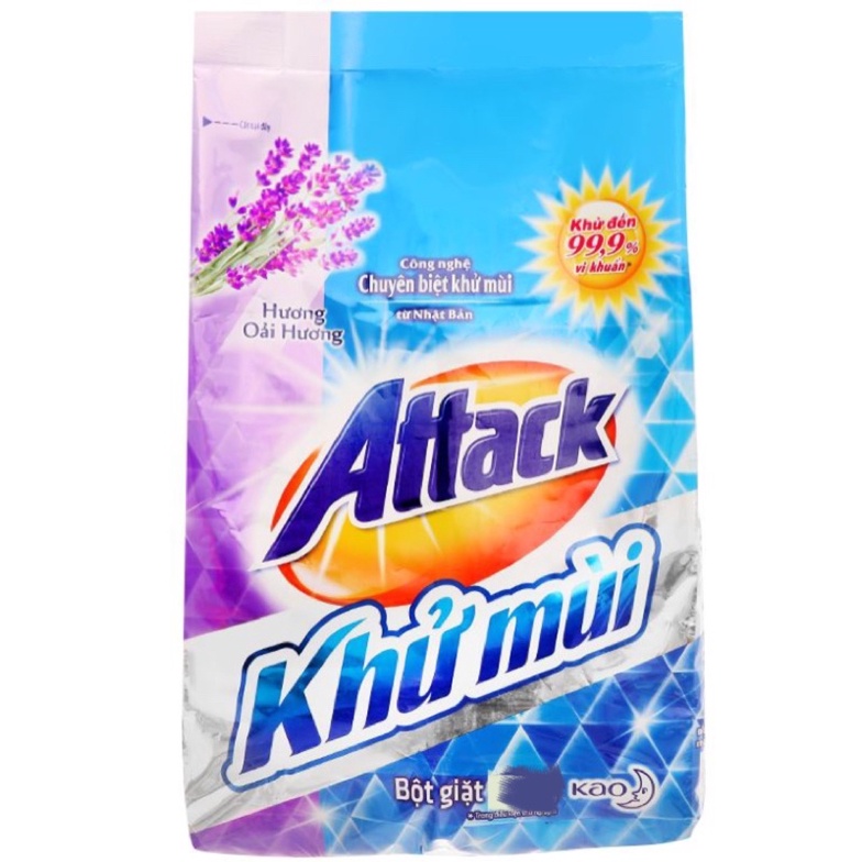 BỘT GIẶT ATTACK KHỬ MÙI HƯƠNG OẢI HƯƠNG 4,5KG