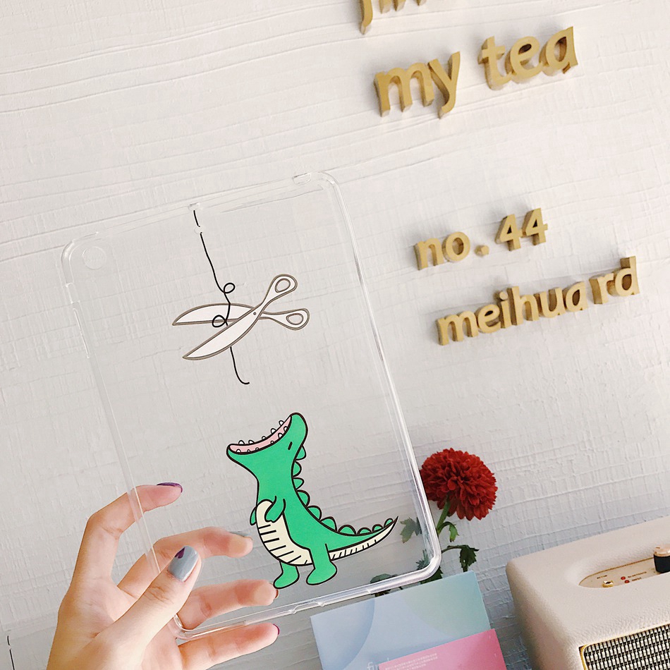 For iPad Air 2 Mini 2 3 4 5 iPad 6 Pro 11 Air3/Pro 10.5 Case Cute Dinosaur Clear Cover | BigBuy360 - bigbuy360.vn