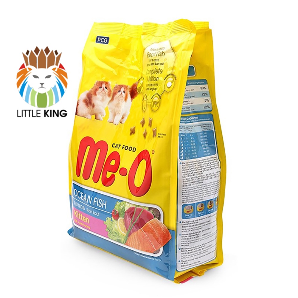 Thức ăn cho mèo con dưới 1 tuổi Me-O Kitten gói 1.1kg, thức ăn hạt cho mèo giá rẻ Little King pet shop