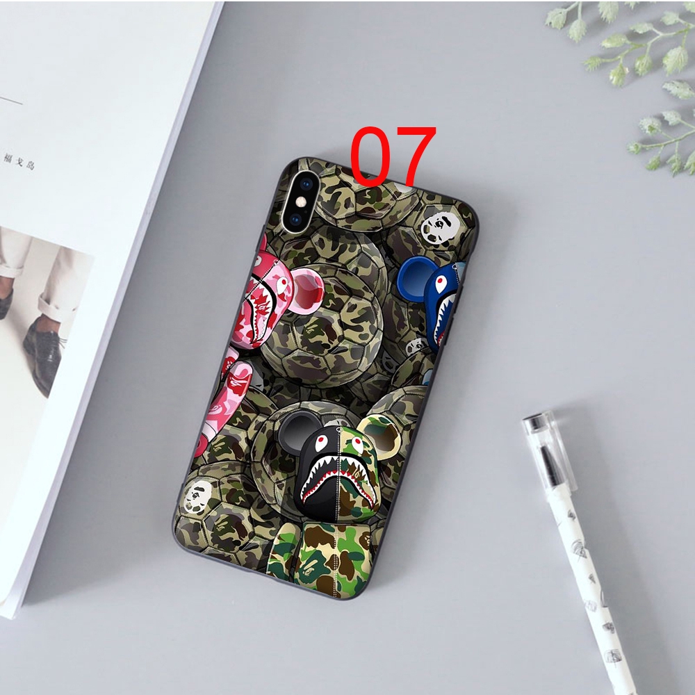 Ốp điện thoại mềm in hình logo Bape dành cho iPhone 5 5s 6 6s Plus 7 8 SE