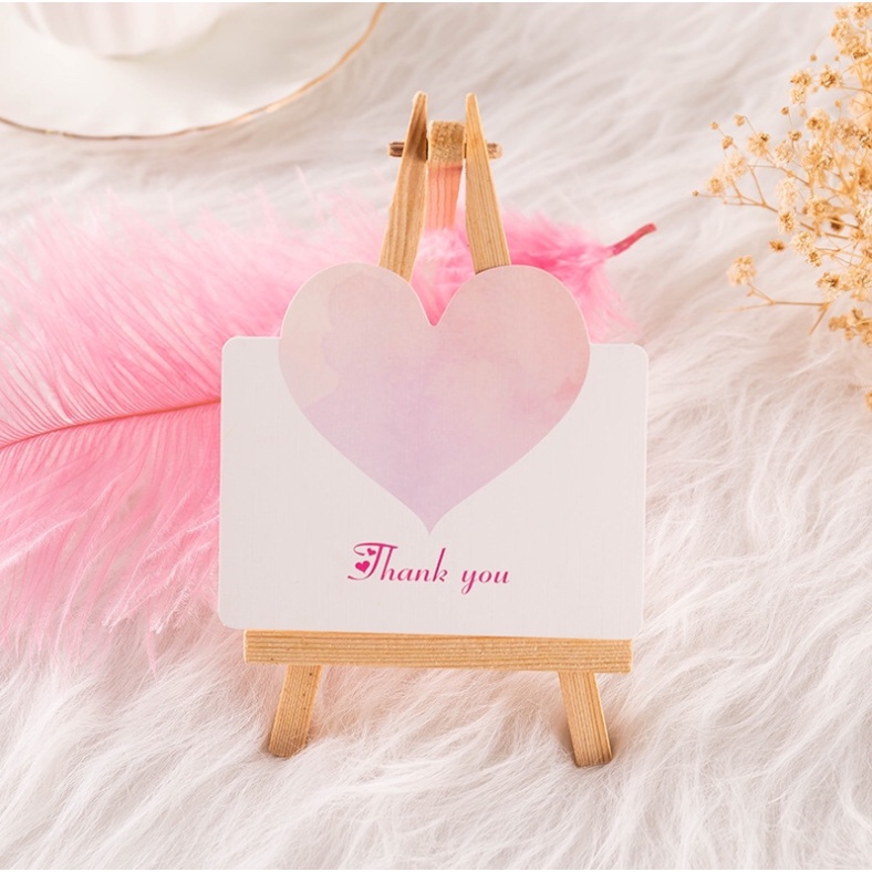 Thẻ Chúc Mừng Sinh Nhật/Lễ Tình Nhân Hình Trái Tim Nhiều Màu