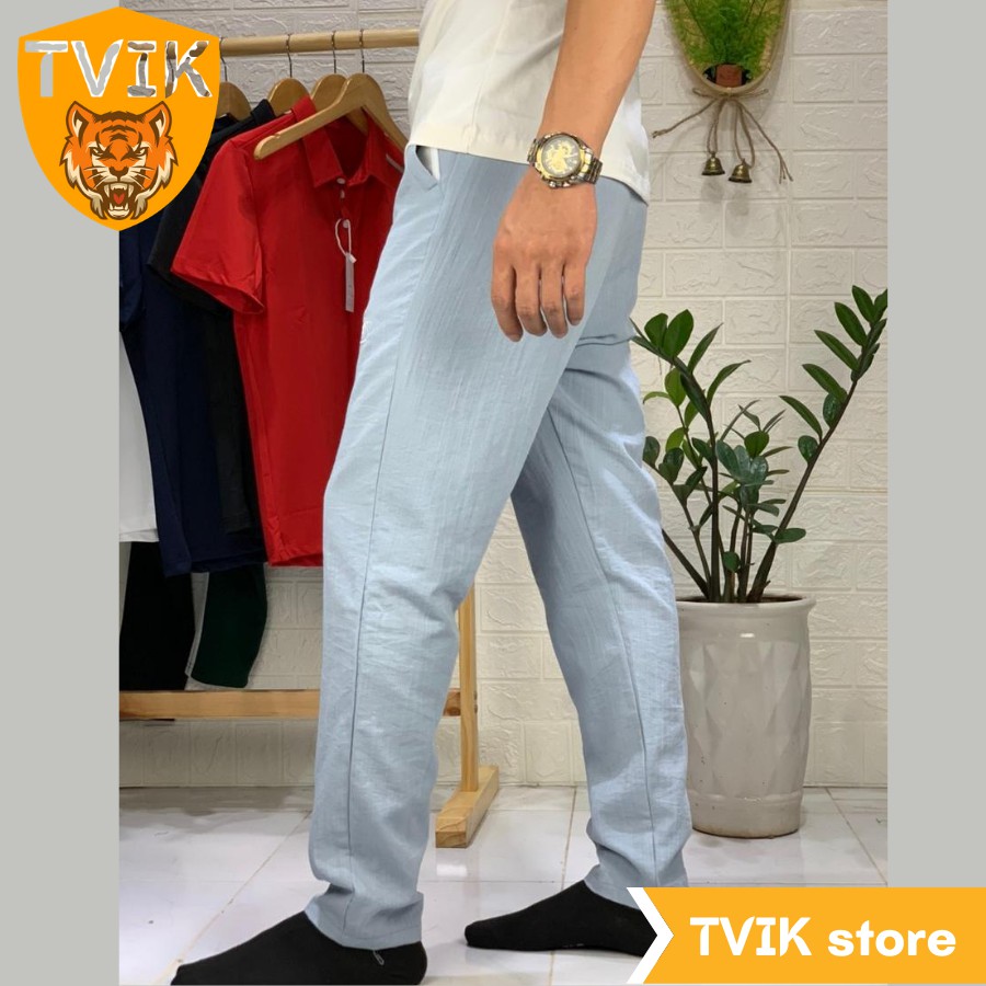 Quần đũi dài nam Tvik thể thao dáng suông cạp chun mặc nhẹ thoải mái, 3QDĐL | BigBuy360 - bigbuy360.vn