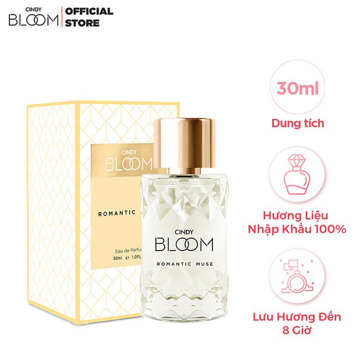 Combo Sữa Tắm Nước Hoa 640g &amp; Nước Hoa 30ml Cindy Bloom Romantic Muse