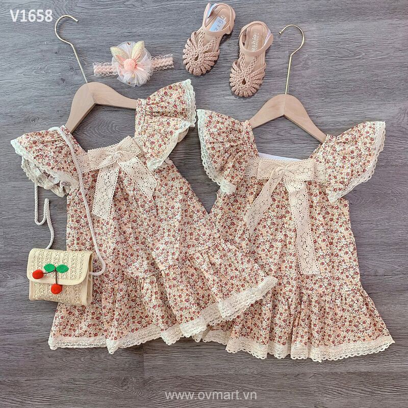 [Mã 11FASHIONSALE1 giảm 10k đơn 50k] Váy thô hàn nơ đuôi cá cho bé gái