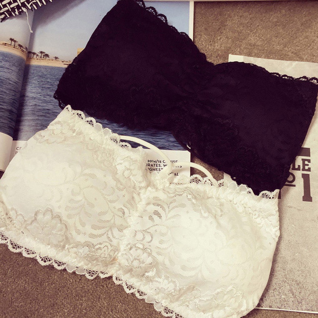 Áo ngực không dây viền ren gợi cảm cho nữ