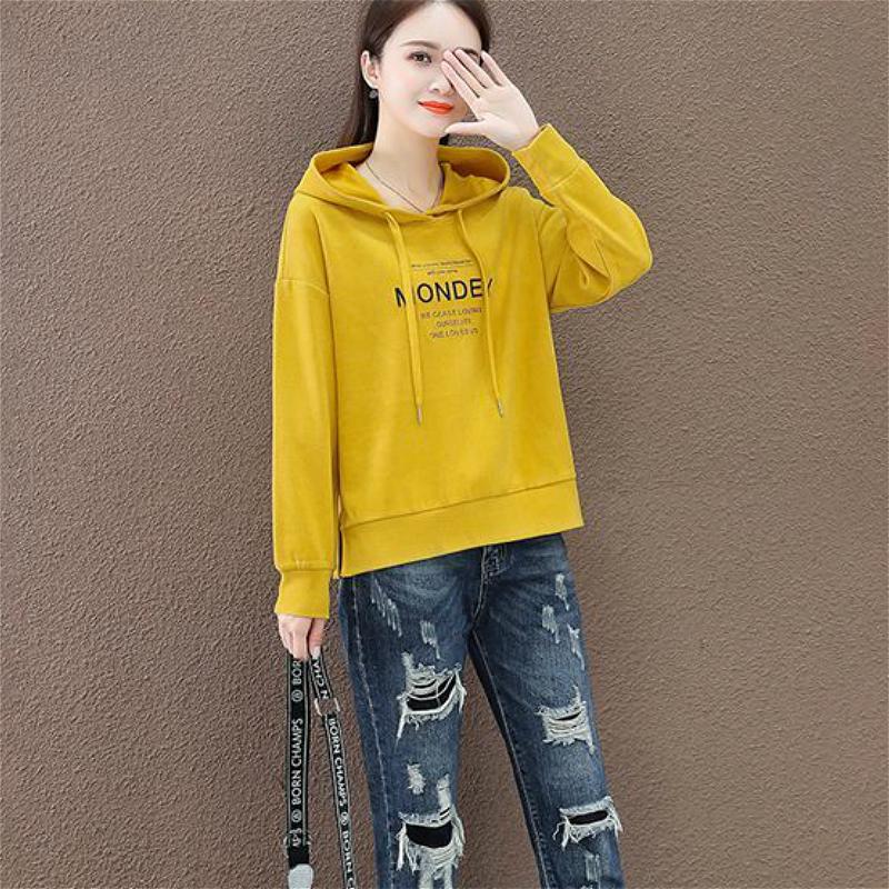 Áo Hoodie Tay Dài Thêu Hoa Hồng