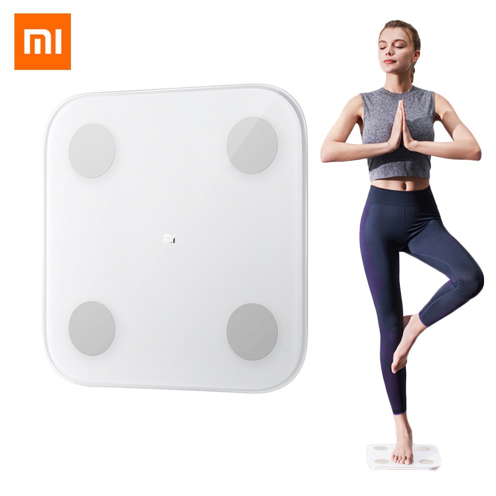 Cân điện tử xiaomi gen 2 Cân lượng mỡ thừa Cân nặng V2 bluetooth 5.0 Smart Fat Body