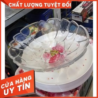 Thố thủy tinh bày ngũ quả dày dặn, cực đẹp