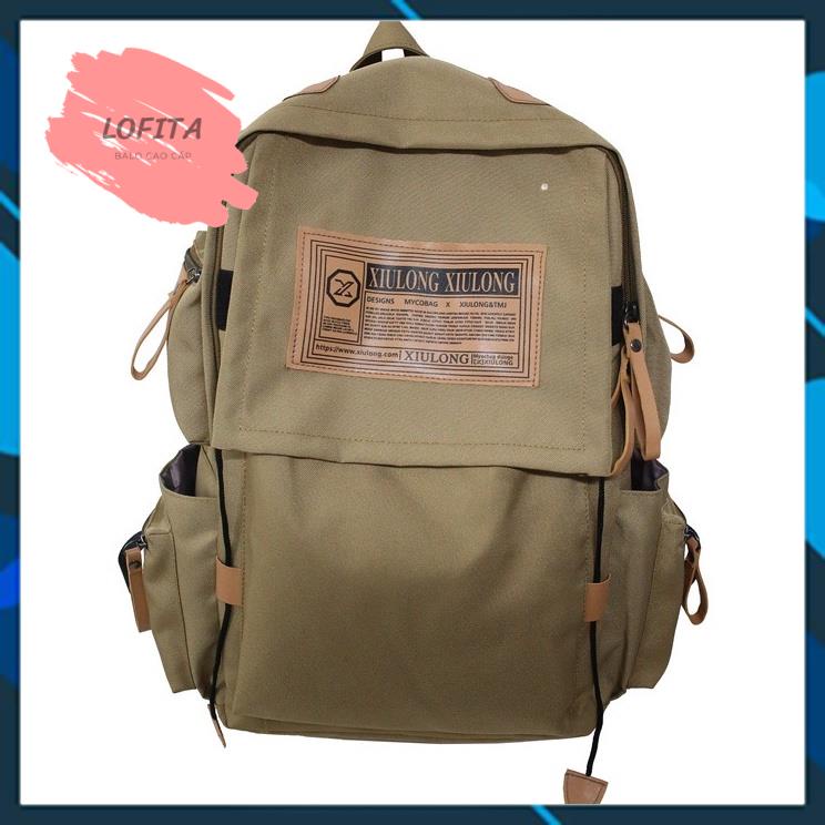 Balo đi học nam nữ  thời trang LOFITA Balo nữ đẹp ulzzang cao cấp unisex đựng vừa laptop hàn quốc MSP108 - LOFITA