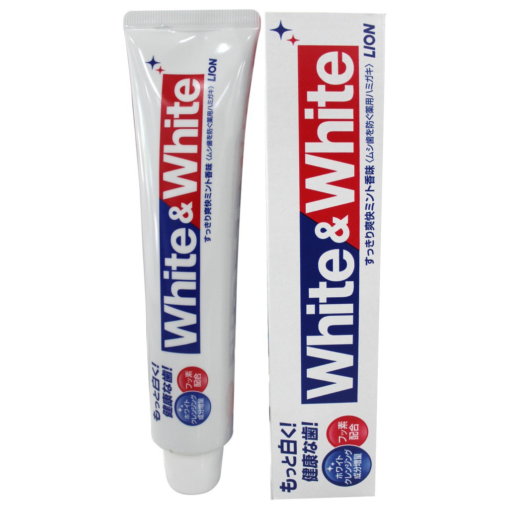 Kem đánh răng trắng răng White & White Nhật - 150g