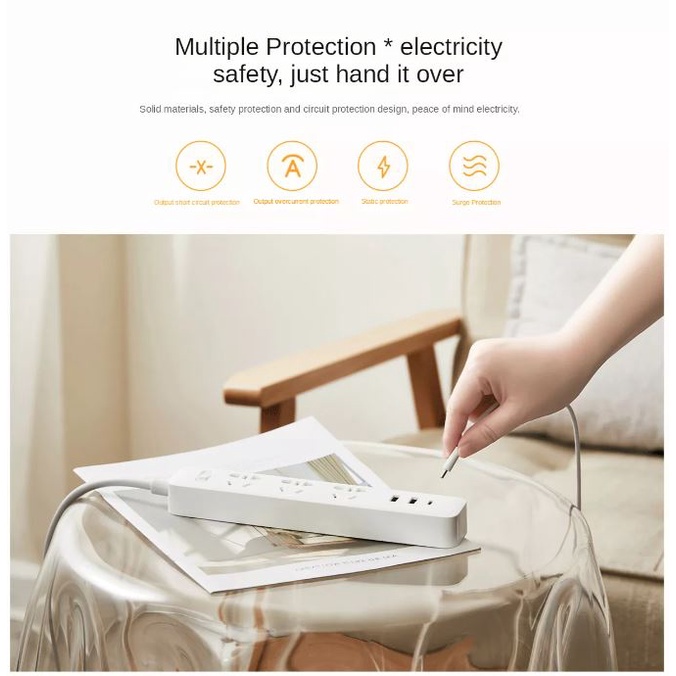 Ổ cắm điện tích hợp sạc nhanh 20w 2A1C Xiaomi XMCXB05QM BHR5094CN Power Strip