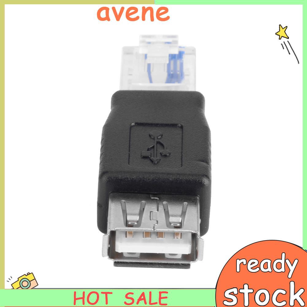 Dây Cáp Chuyển Đổi Avene Crystal Head Ethernet Rj45 Male Sang Usb Female Lan Network Cable