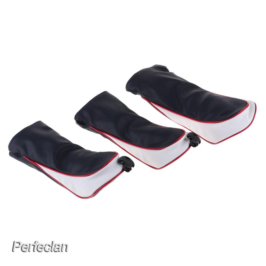 Bộ 3 Bọc Đầu Gậy Đánh Golf Bằng PU Và Gỗ