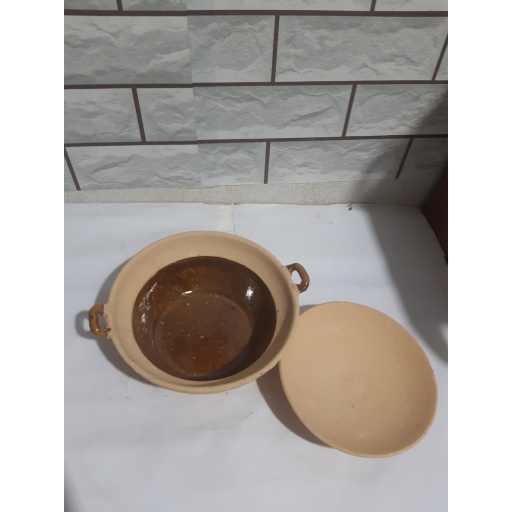 Nồi đất trán men nhỏ C6*R16 cm