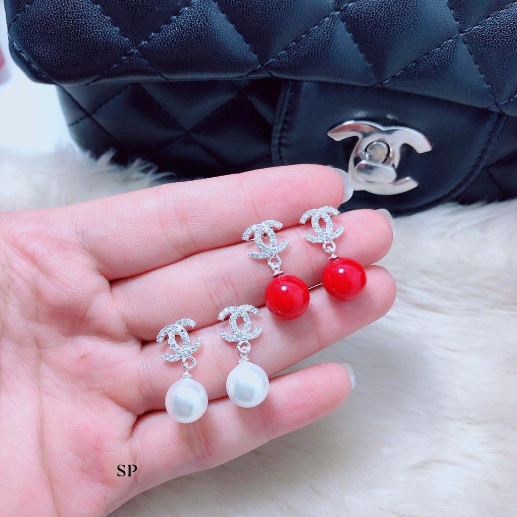 Bông tai bạc nữ / khuyên tai x gắn trai xinh xắn / ảnh thật, sẵn hàng
