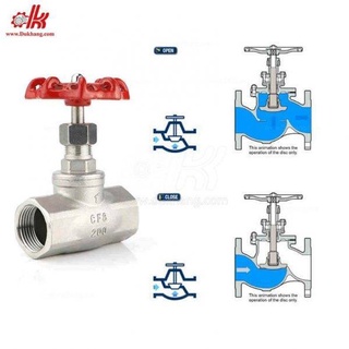 Van hơi nóng tay vặn inox 304