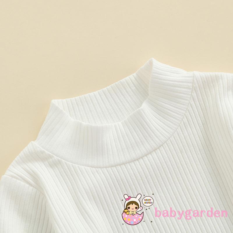 Bộ áo liền quần họa tiết da báo nhiều họa tiết tùy chọn + áo thun cổ cao tay dài + băng đô nơ thời trang cho bé gái