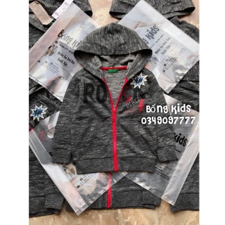 Áo Khoác Nỉ Bé Trai ROCK Muối Tiêu Benetton