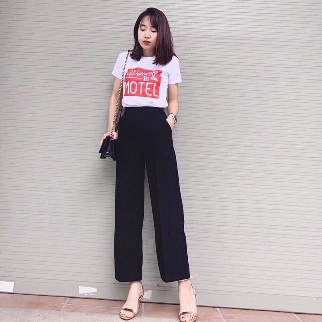 QNU19 - QUẦN NỮ SUÔNG ỐNG RỘNG