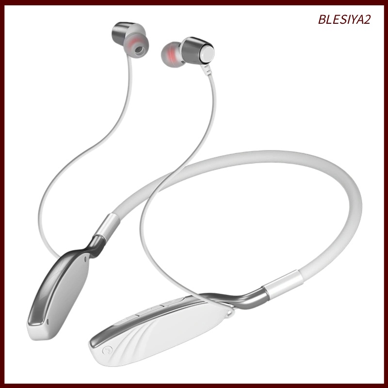 [BLESIYA2] Bluetooth Headphones, V5.0 Wireless Neckband Headphones for Online Teaching, Headset Noise Cancelling with Mic