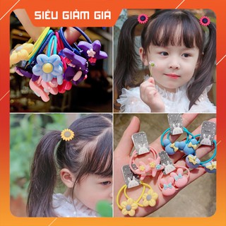 Set 30 dây cột tóc nhiều màu cho bé cực dễ thương