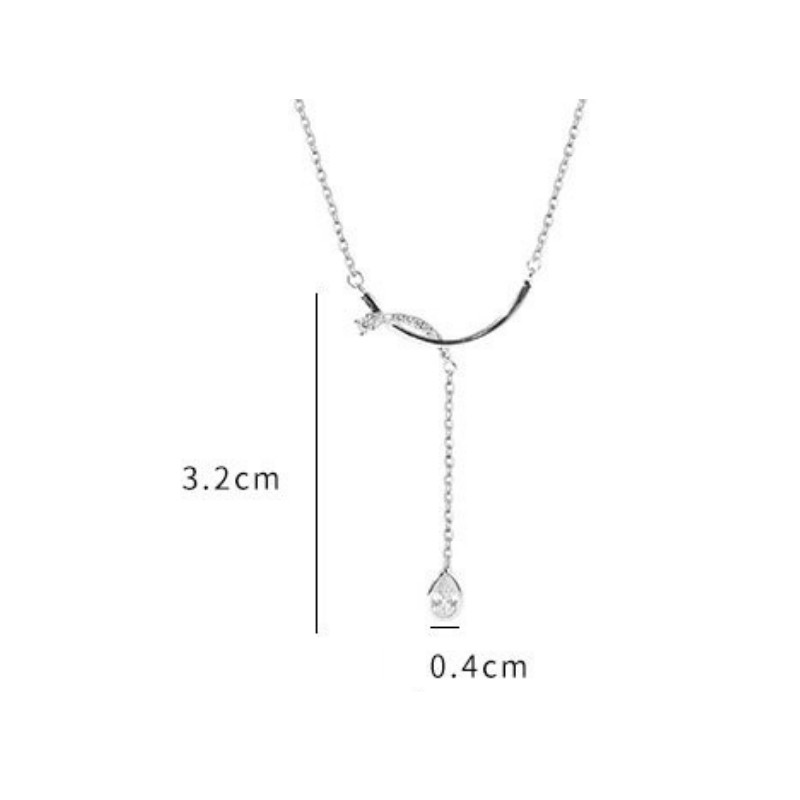 Dây Chuyền Bạc S925 Happy Smile Xinh Xắn | Vòng Cổ Nữ Trang Sức Bạc Thời Trang