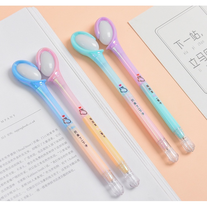 [Hàng mới về] Combo hộp Bút tình nhân Trái tim ghép đôi phát sáng - Bút đôi, bút cặp phát sáng